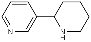 2-吡啶-3-哌啶 结构式