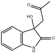 3-HYDROXY-3-ACETO<i></i>NYLOXINDOLE 结构式