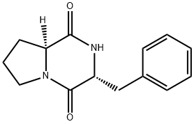 (3R,8AS)-六氫-3-(苯基甲基)-吡咯并[1,2-A]吡嗪-1,4-二酮 結(jié)構(gòu)式