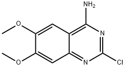 2-氯-4-氨基-6,7-二甲氧基喹唑啉 結(jié)構(gòu)式