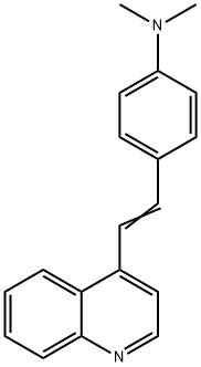 4-(4-二甲氨基苯乙烯基)喹啉 結(jié)構(gòu)式