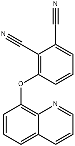 3-(8-quinolinyloxy)phthalo<i></i>nitrile 结构式