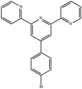 4<i></i>'-(4-溴苯基)-2,2<i></i>':6<i></i>',2<i></i>'<i></i>'-三联吡啶 结构式