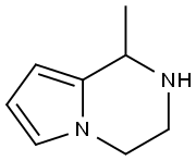 1,2,3,4-四氢-1-甲基吡咯[1,2-A]吡嗪 结构式