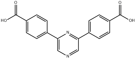 4,4<i></i>'-(2,6-吡嗪二基)二苯甲酸 结构式