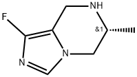 (R)-1-氟-6-甲基-5,6,7,8-四氢咪唑并[1,5-A]吡嗪 结构式