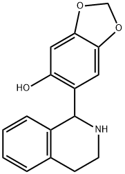 6-(1,2,3,4-四氢-1-异喹啉基)-1,3-苯并二恶茂-5-醇 结构式