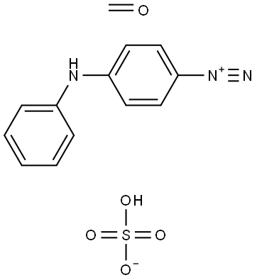 4-重氮基二苯基胺硫酸氢盐-甲醛共聚物 结构式