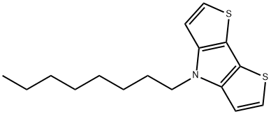 N-辛基二噻吩并(3,2-B:2<i></i>',3<i></i>'-D)吡咯 结构式