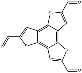 苯并[1,2-B:3,4-B<i></i>':5,6-B<i></i>']三噻吩-2,5,8-三醛 结构式