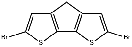 2,6-二溴-4H-环戊并[2,1-B:3,4-B<i></i>']二噻吩 结构式