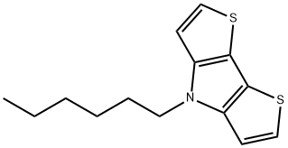 4-Hexyl-4H-dithieno[3,2-b:2<i></i>',3<i></i>'-d]pyrrole)-dione 结构式