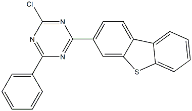 2-chloro-4-(dibenzo[b,d]thiophen-3-yl)-6-phenyl-1,3,5-triazine 結(jié)構(gòu)式