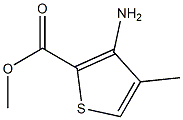 3-氨基-4-甲基噻吩-2-羧酸甲酯 结构式