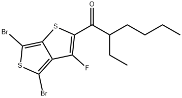 4,6-二溴-3-氟-2-(1-(2-乙基己酮))-噻吩并[3,4-B]噻吩 結(jié)構(gòu)式
