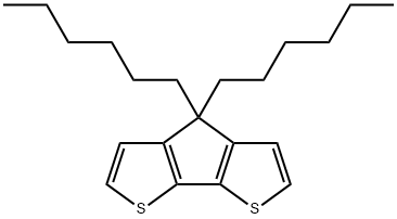4,4-二己基-4H-环戊二烯并[2,1-B:3,4-B<i></i>']二噻吩 结构式