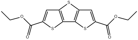 二噻吩[3,2-B:2<i></i>',3<i></i>'-D]噻吩-2,5-二羧酸乙酯 结构式