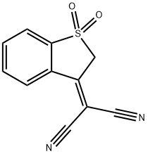 3-(二氰基亚甲基)-2,3-二氢苯并[B]噻吩-1,1-二氧化物 结构式