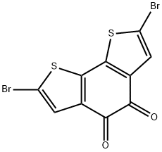 2,7-二溴苯并[1,2-B:6,5-B<i></i>']二噻吩-4,5-二酮 結(jié)構(gòu)式