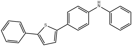 N-phenyl-4-(5-phenyl-2-thienyl)benzenamine 結構式