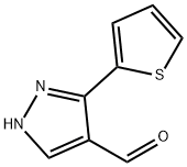 3-(2-噻吩基)吡唑-4-甲醛 结构式