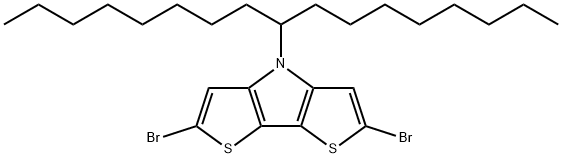 4H-Dithieno[3,2-b:2<i></i>',3<i></i>'-d]pyrrole, 2,6-dibromo-4-(1-octylnonyl)- 結(jié)構(gòu)式