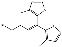 2,2<i></i>'-(4-溴-1-亞丁烯基)雙[3-甲基噻吩] 結(jié)構(gòu)式