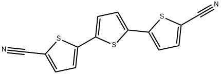 5,5<i></i>'<i></i>'-二氰基-2,2<i></i>':5<i></i>',2<i></i>'<i></i>'-三噻吩 结构式