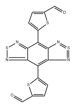 4,8-二(5-醛基噻吩-2-基)苯并[1,2-C:4,5-C<i></i>']雙([1,2,5]噻二唑) 結(jié)構(gòu)式