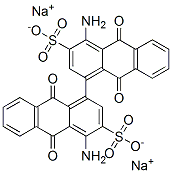 4,4<i></i>'-二氨基-1,1<i></i>'-联蒽醌-3,3<i></i>'-二磺酸二钠盐 结构式