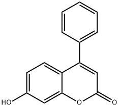 7-羟基-4-苯基-2H-苯并吡喃-2-酮 结构式