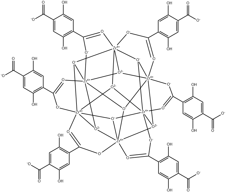 UIO-66-(OH)2金属有机骨架 结构式