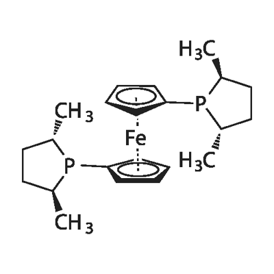 1,1<i></i>'-双[(2S,5S)-2,5-二甲基-1-亚磷基]二茂铁 结构式