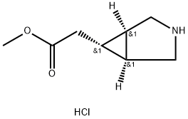 2-（（1R，5S，6s）-3-氮雜雙環(huán)[3.1.0]己基-6-基）乙酸甲酯鹽酸鹽 結(jié)構(gòu)式