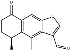 (S)-5,6,7,8-四氢-4,5-二甲基-8-氧代萘并[2,3-B]呋喃-3-甲醛 结构式