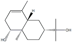 (2R,4AR,5R,8AS)-1,2,3,4,4A,5,6,8A-八氢-5-羟基-ALPHA,ALPHA,4A,8-四甲基-2-萘甲醇 结构式