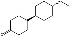 反式-4<i></i>'-乙基-[1,1<i></i>'-联环己烷]-4-酮 结构式
