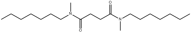 N,N<i></i>'-二庚基-N,N<i></i>'-二甲基-1,4-丁烷二酰胺 结构式