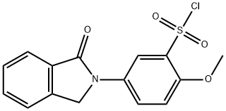 2-METHOXY-5-(N-PHTHALIMIDINYL)BENZENESULFO<i></i>NYL CHLORIDE 結構式