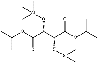 (+)-二异丙基 O,O<i></i>'-双(三甲基硅烷基)-L-酒石酸酯 结构式