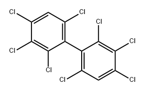 2,2<i></i>',3,3<i></i>',4,4<i></i>',6,6<i></i>'-八氯联苯 结构式