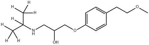 美托洛尔-D7 结构式