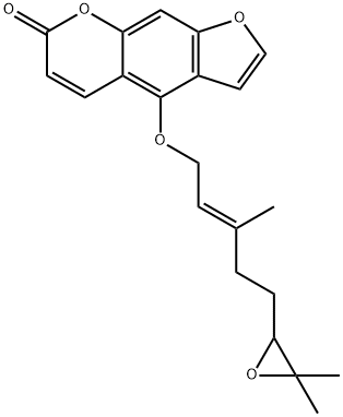 5-(6<i></i>',7<i></i>'-环氧)香叶基氧基补骨脂素 结构式