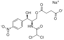 琥珀酸钠氯霉素 结构式