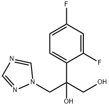 2-(2,4-二氟苯基)-3-(1H-1,2,4-三氮唑-1-基)-1,2-丙二醇 結構式