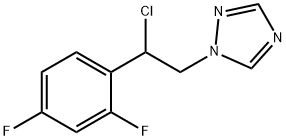 1-(2-chloro-2-(2,4-difluorophenyl)ethyl)-1H-1,2,4-triazole 結構式