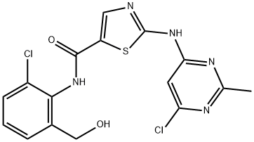 DES-6-[4-(2-HYDROXYETHYL)-1-PIPERAZINYL]-6-CHLORO DASATINIB 結(jié)構(gòu)式
