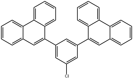 9-[3-氯-5-(菲-9-基)苯基]菲 結構式