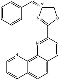 (R)-4-芐基-2-(1,10-菲咯啉-2-基)-4,5-二氫惡唑 結(jié)構(gòu)式