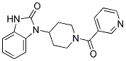 1-[1-(PYRIDIN-3-YLCARBONYL)PIPERIDIN-4-YL]-1,3-DIHYDRO-2H-BENZIMIDAZOL-2-ONE 結構式
